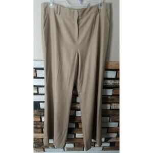 WORTH New York Natural Tan Wide Leg Dress Pants Size 18 38x34